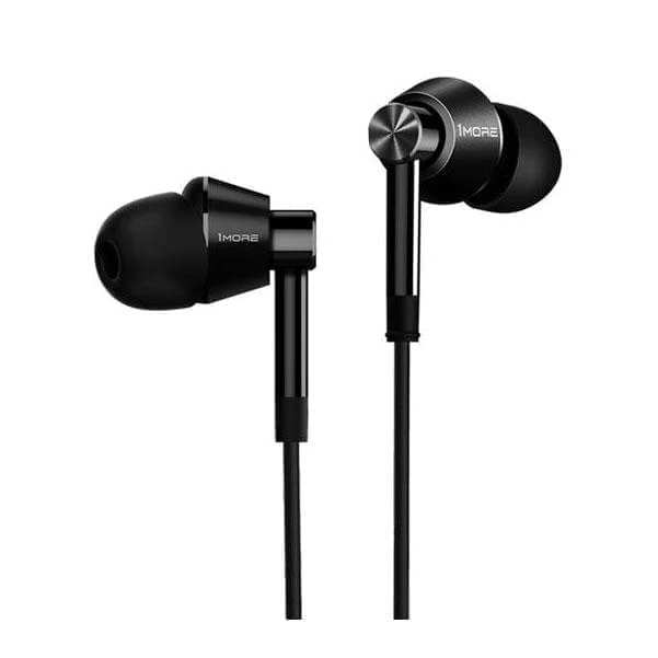 1More Dual Drivers Earphone With Microphone - Jet Black