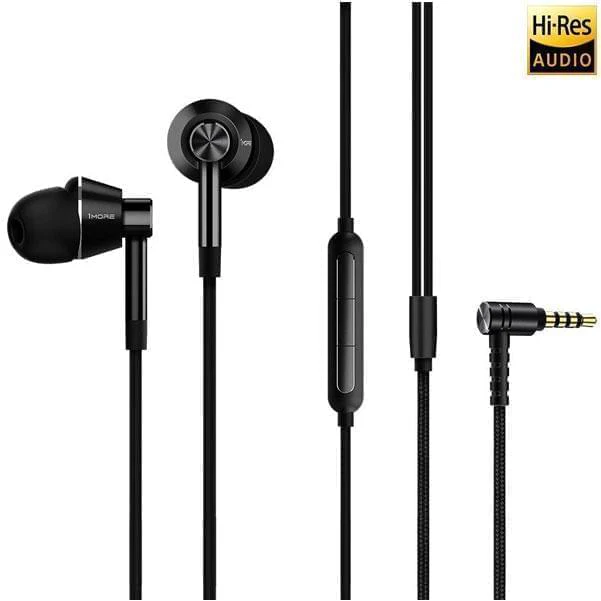 1More Dual Drivers Earphone With Microphone - Jet Black - Image 2