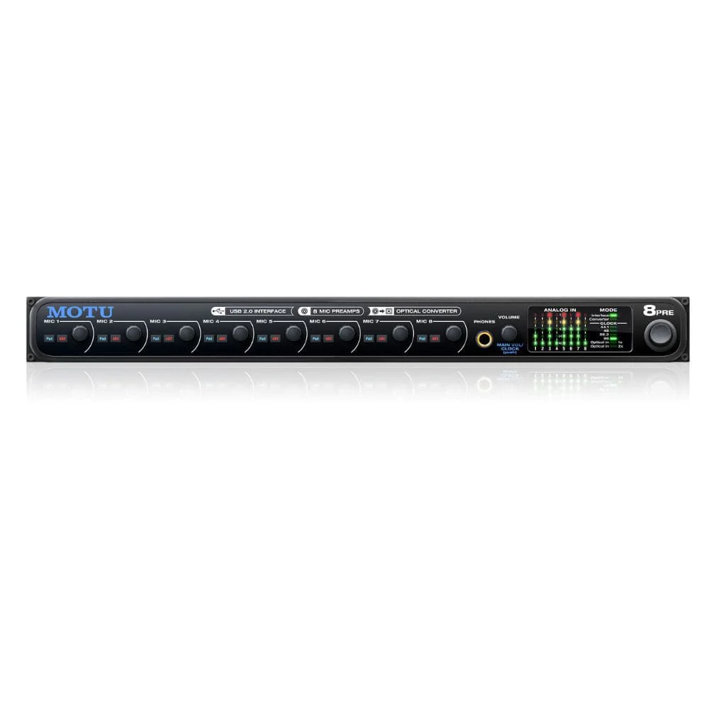 Motu 8 Pre 16-in/12-out USB 2.0 Audio Interface