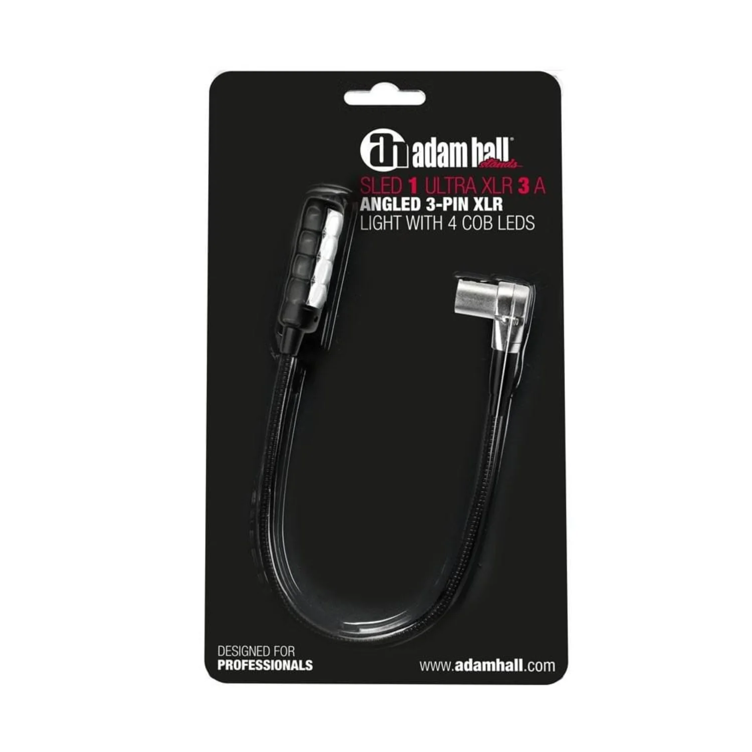 Adam Hall Angled 3 Pin XLR Gooseneck Light Stands with 4 COB Leds - Image 7