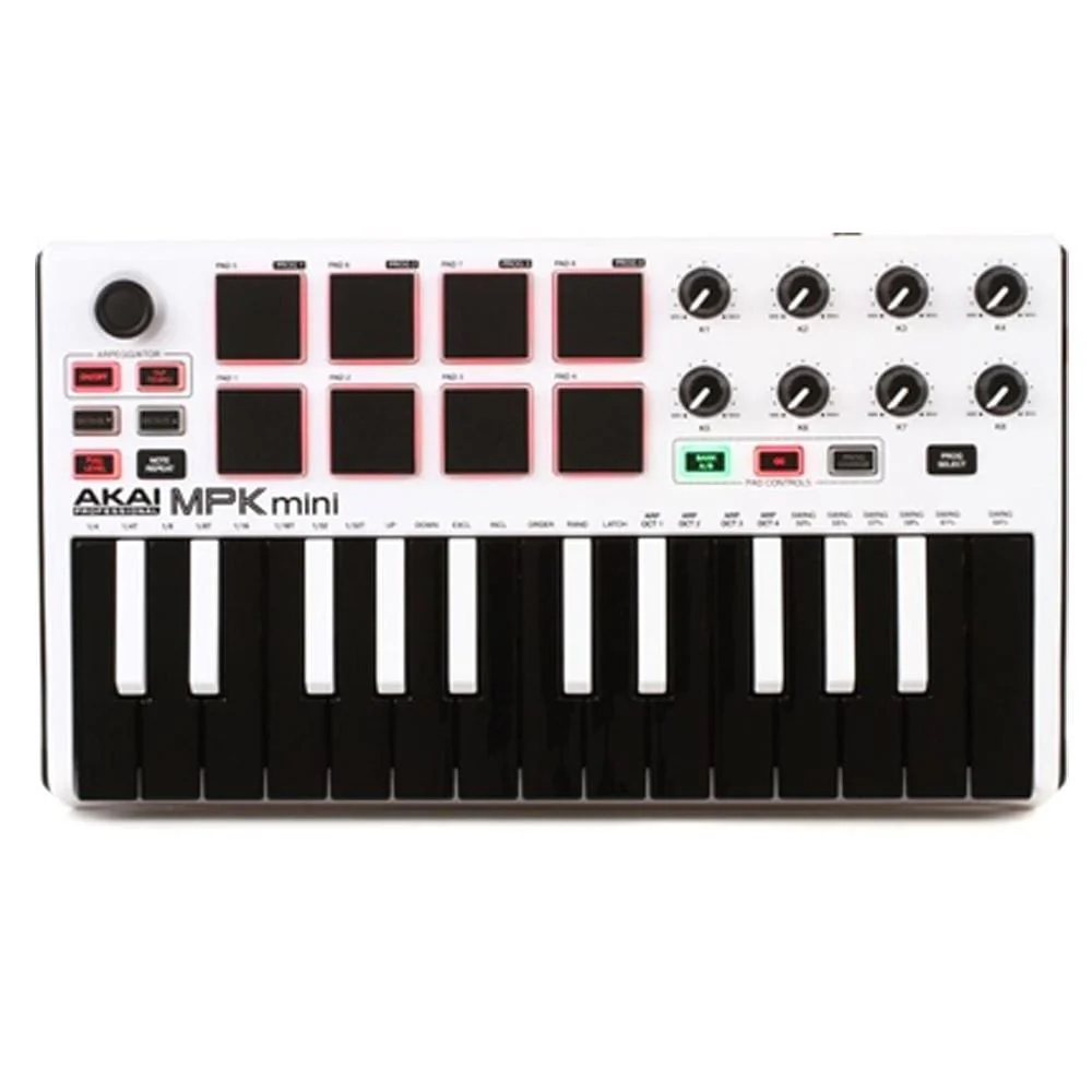 Akai MPK MINI MKII Compact Midi Keyboard and Pad MIDI Controller With Polishing Cloth, Gigbag & Ebook - Image 4