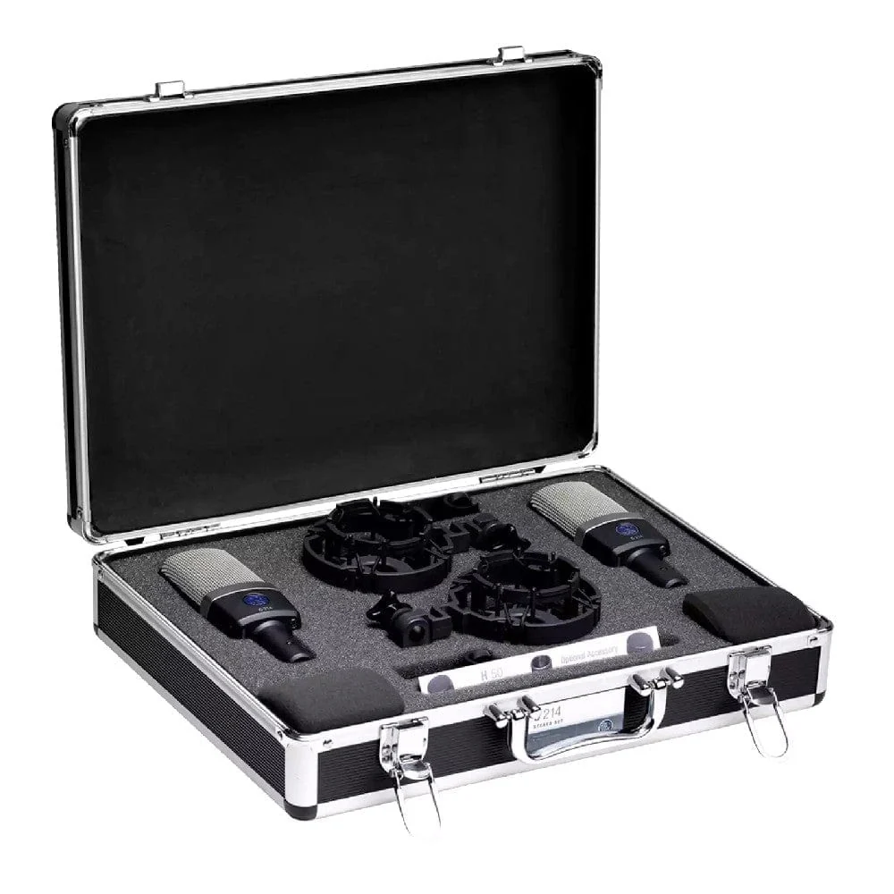 AKG C214 Large Diaphragm Condenser Microphone Stereo Set