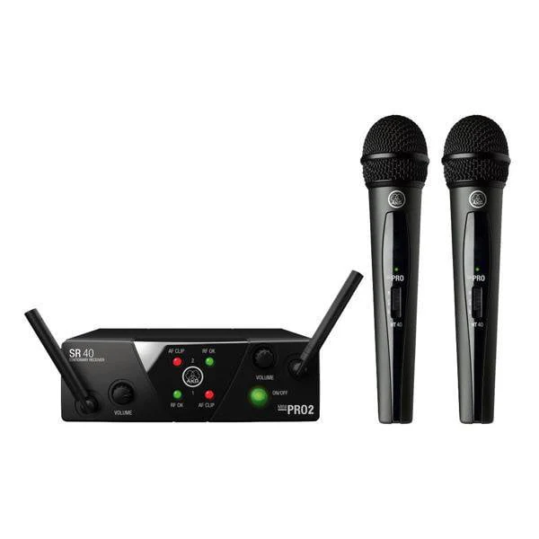 AKG WMS40 Mini Dual Vocal Set Band-US25-B/D Wireless Microphone System