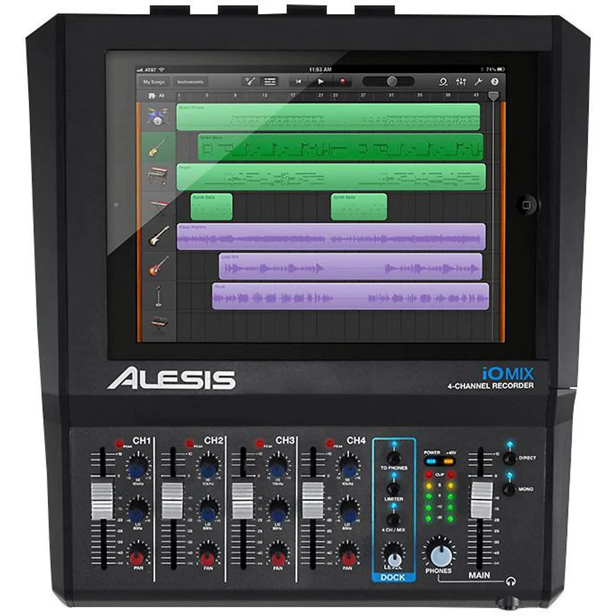 Alesis IOMIX 4-Channel Audio Interface/Mixer for iPad