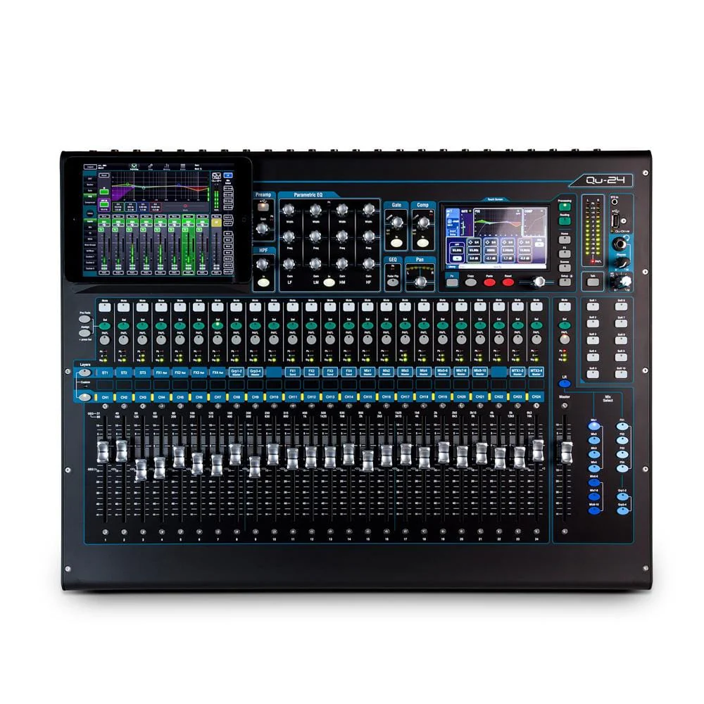 Allen & Heath QU 24 Mono Mic Line Input Digital Mixer - Image 2