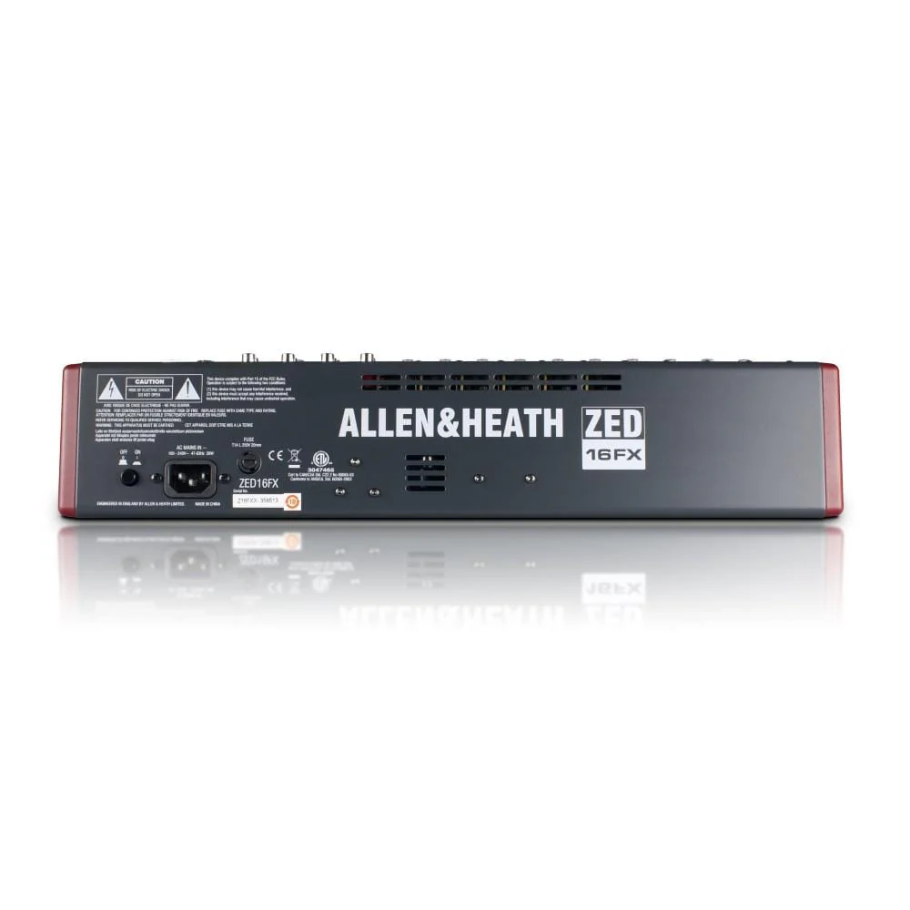Allen & Heath ZED16FX 10 Mic/Line Multipurpose USB Mixer with FX for Live Sound and Recording - Image 2