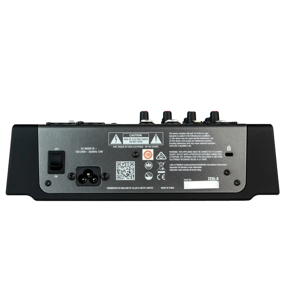 Allen & Heath ZEDi 8 8-Channel Live + USB Recording Mixer - Image 10