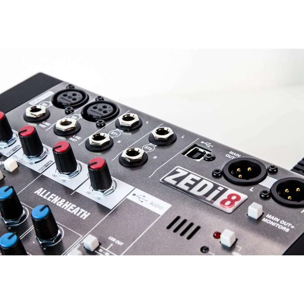 Allen & Heath ZEDi 8 8-Channel Live + USB Recording Mixer - Image 4