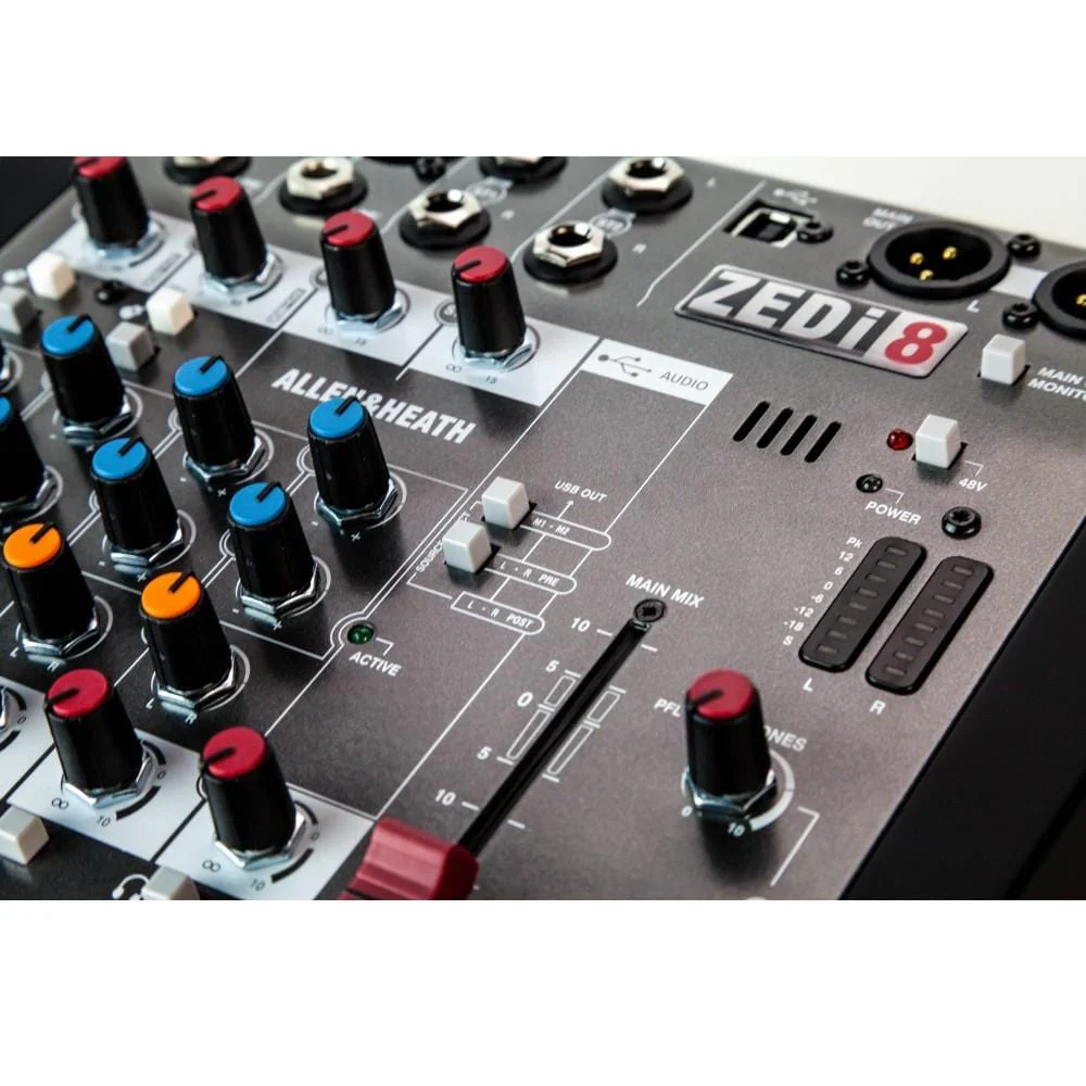 Allen & Heath ZEDi 8 8-Channel Live + USB Recording Mixer - Image 8