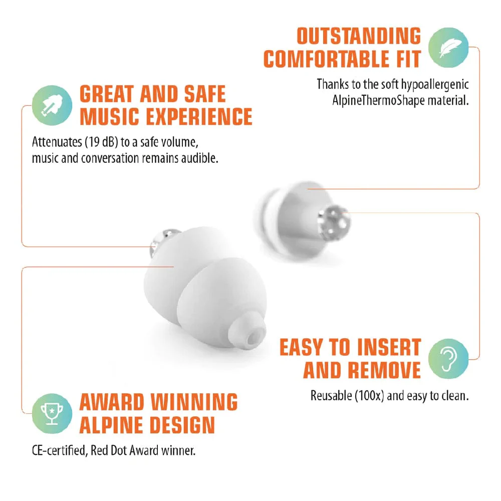 Alpine Hearing Protection PartyPlug Natural Sound Filter Earplugs - Image 3