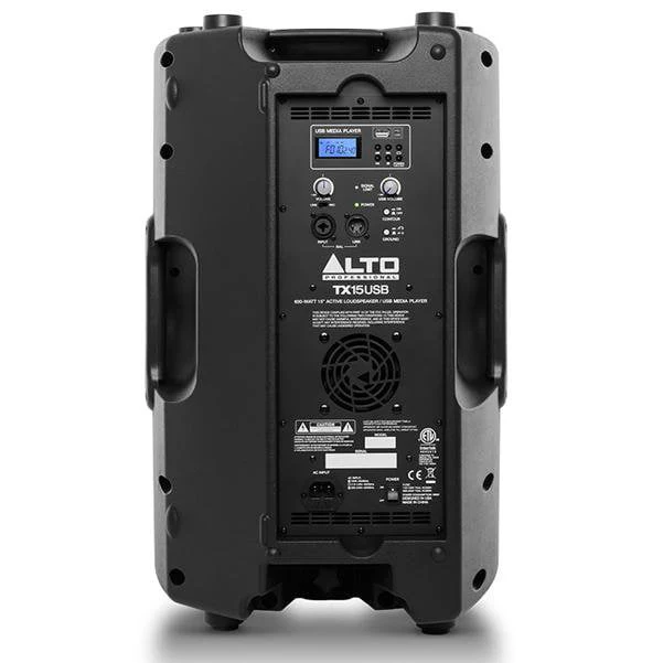 Alto TX15 USB 600 Watt 15 inch 2 Way Active PA Speaker - Image 3