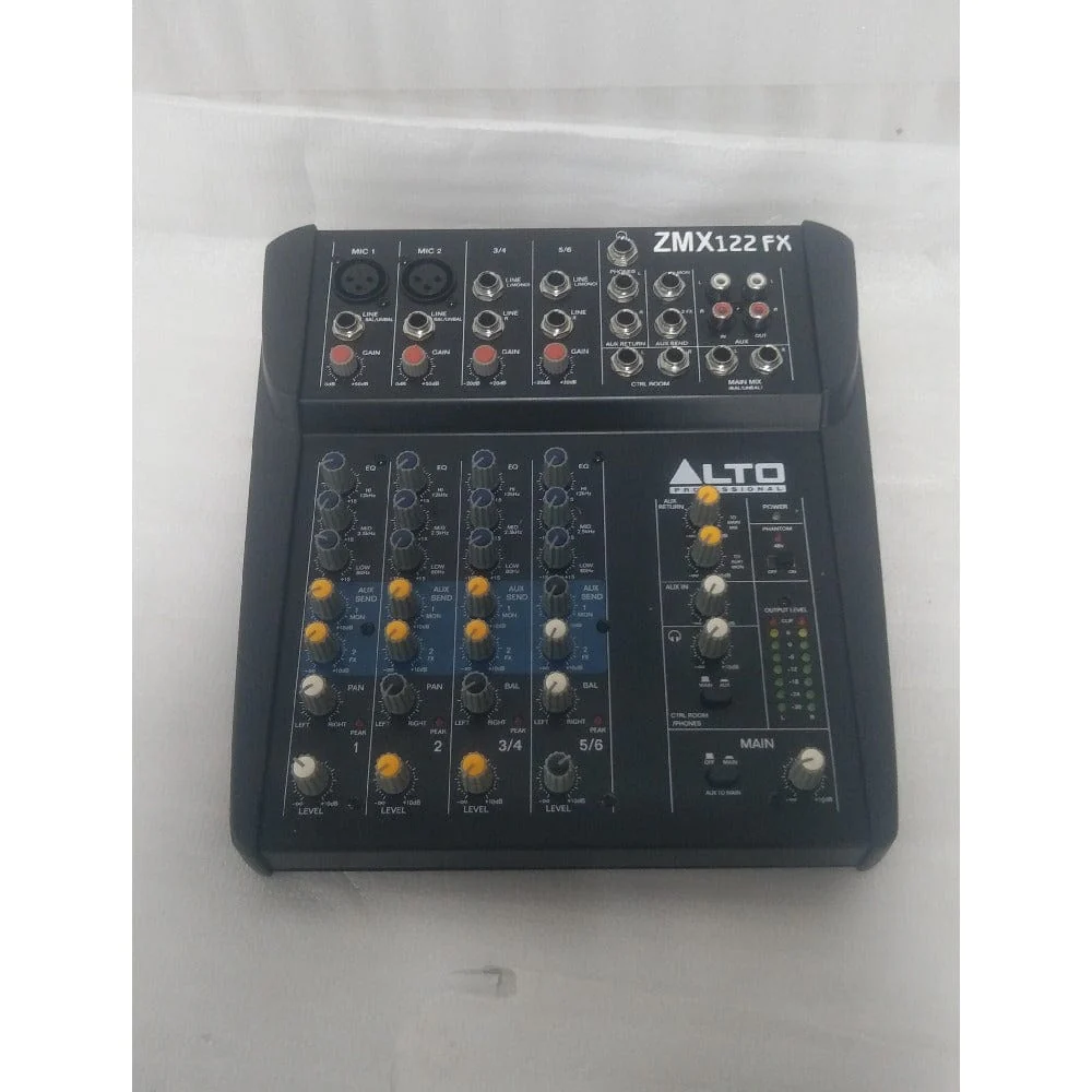 Alto ZMX122FX 8-Channel Compact Mixer with Effects - Open Box B Stock