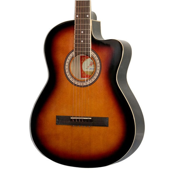 Amaze AW39C-201 Acoustic Guitar - Sunburst - Image 2