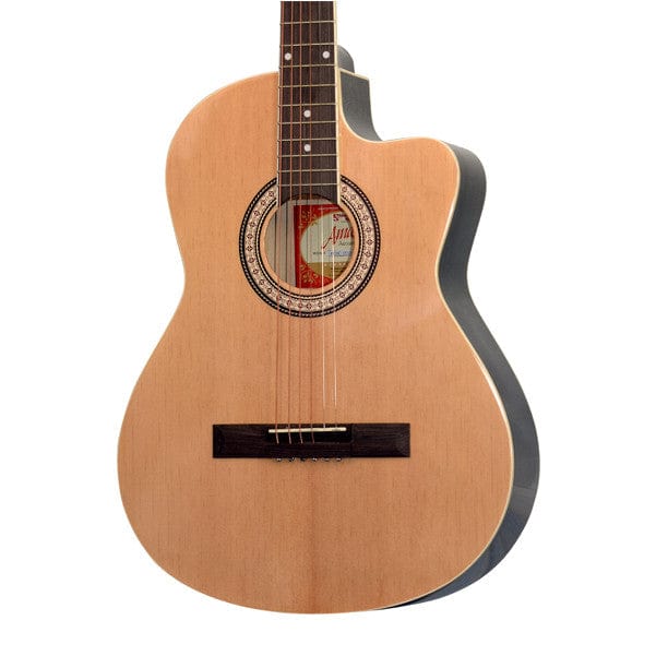 Amaze AW39C-201 Electro-Acoustic Guitar - Natural - Image 2