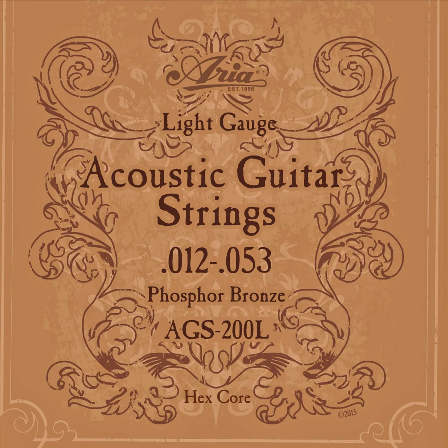 Aria AGS-200 Phosphor Bronze Acoustic Guitar String - Image 3