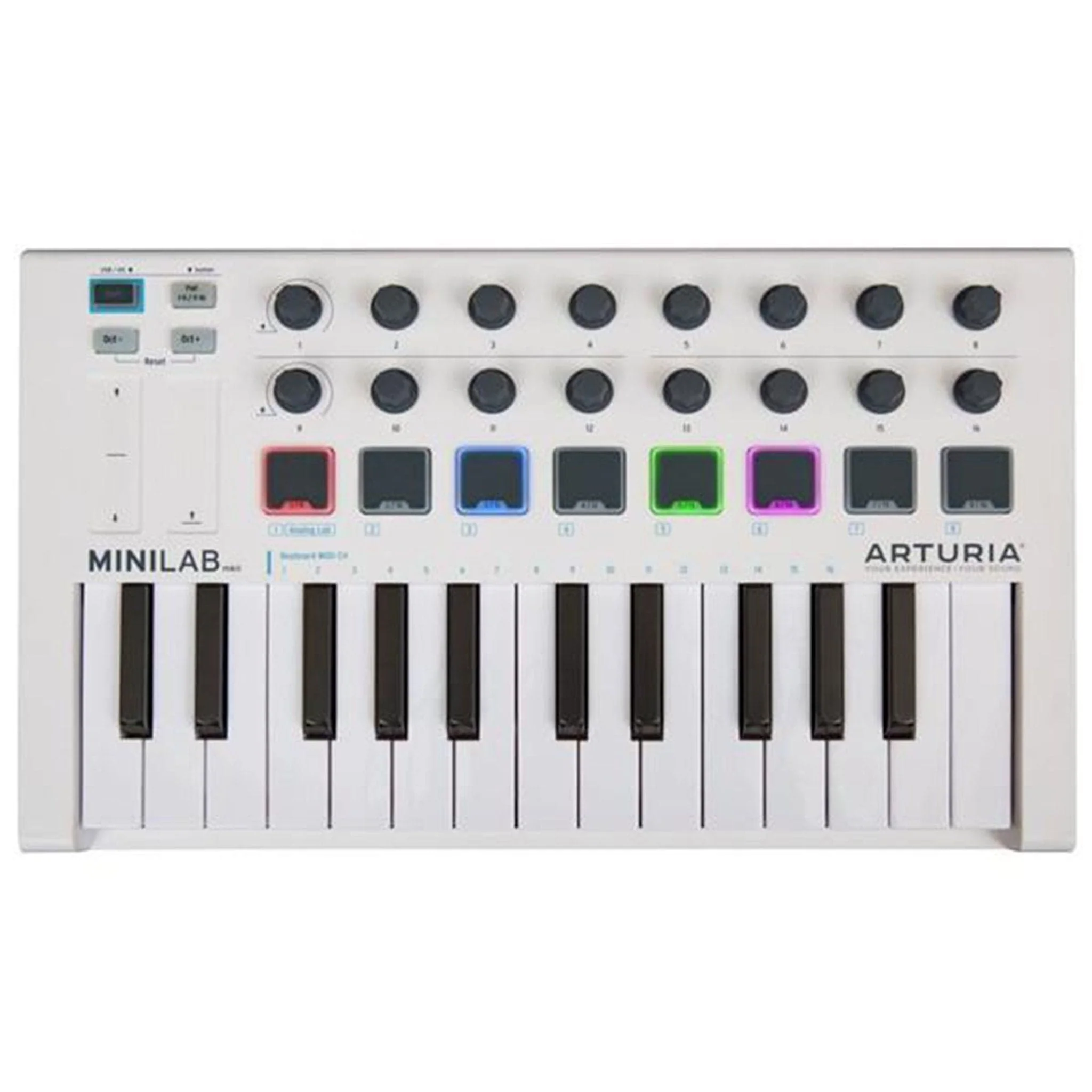 Arturia Minilab MKII 25 Slim-key Midi Keyboard - White- Open Box