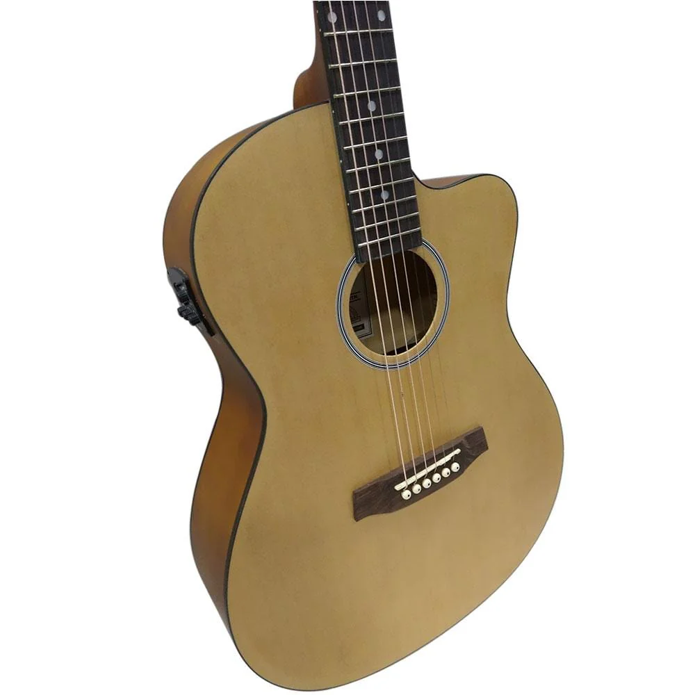 Ashton D10CEQ 39-inch Cutaway Electro Acoustic Guitar with EQ - Image 19