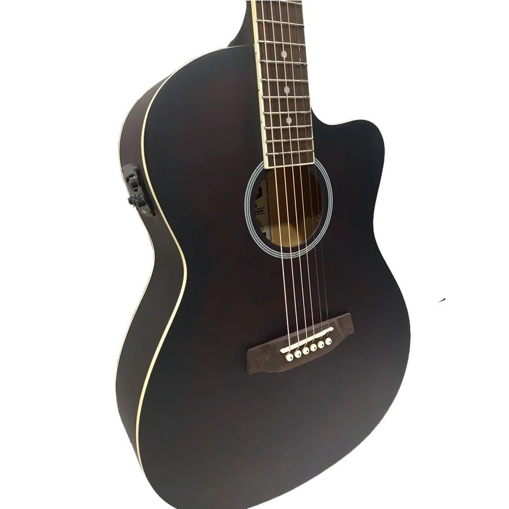 Ashton D10CEQ 39-inch Cutaway Electro Acoustic Guitar with EQ - Image 29