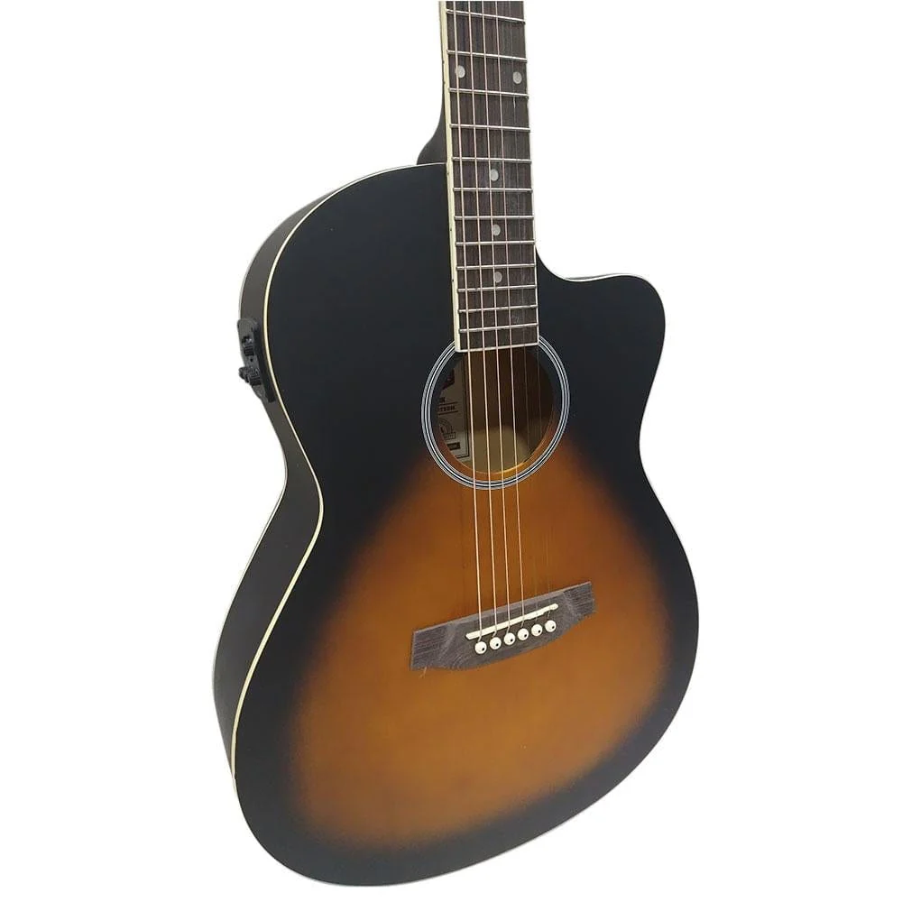 Ashton D10CEQ 39-inch Cutaway Electro Acoustic Guitar with EQ - Open Box - Image 4