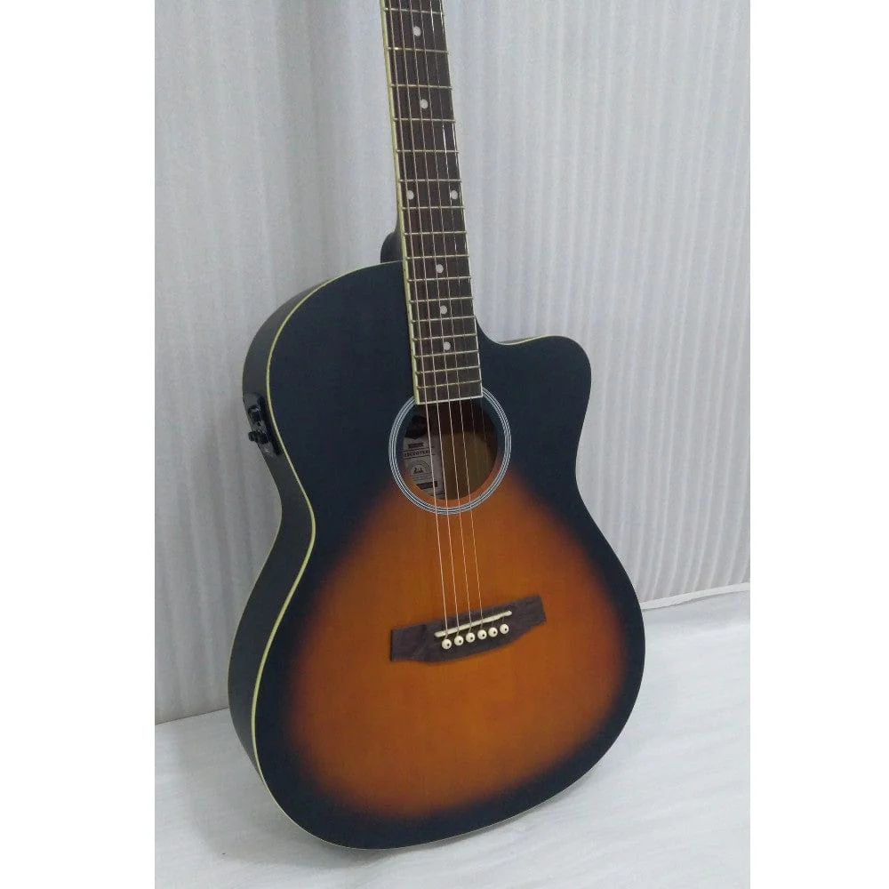 Ashton D10CEQ 39-inch Cutaway Electro Acoustic Guitar with EQ - Open Box B Stock - Image 4