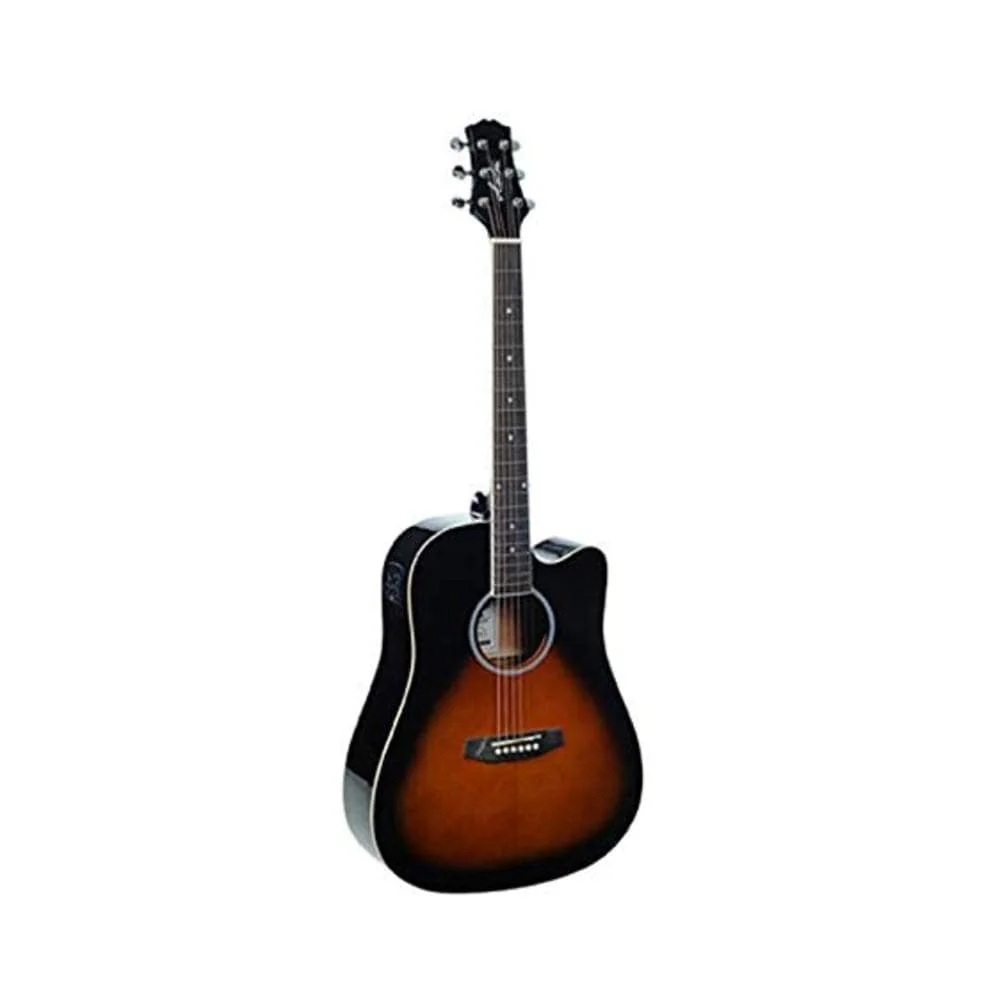 Ashton D20CEQ Dreadnought 41-Inch Cutaway Electro-Acoustic Guitar - Image 3