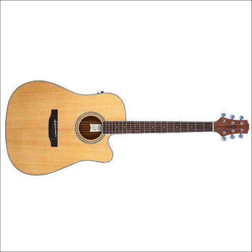 Ashton D59SCEQ Acoustic / Electric Guitar With EQ and Built-In Tuner