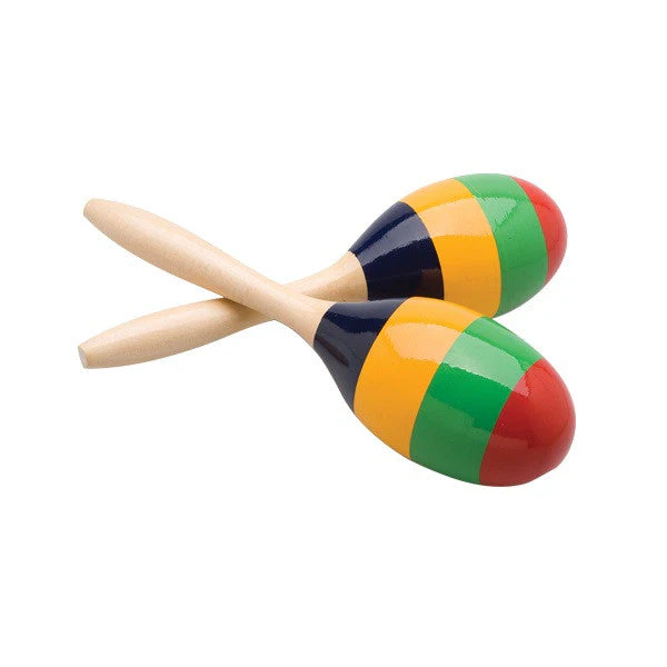 Ashton MA2 23.4cm Colourful Wooden Maracas