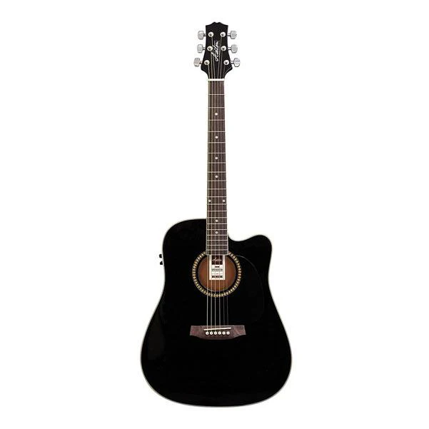 Ashton SPD25CEQ Electro Acoustic Guitar - Black