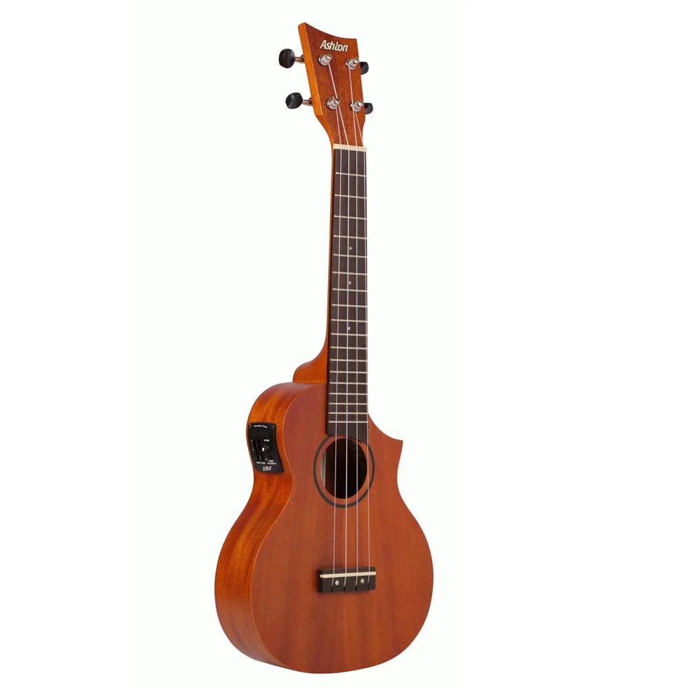 Ashton UKE240EQMH Acoustic Electric Concert Ukulele - Mahogany - Image 2
