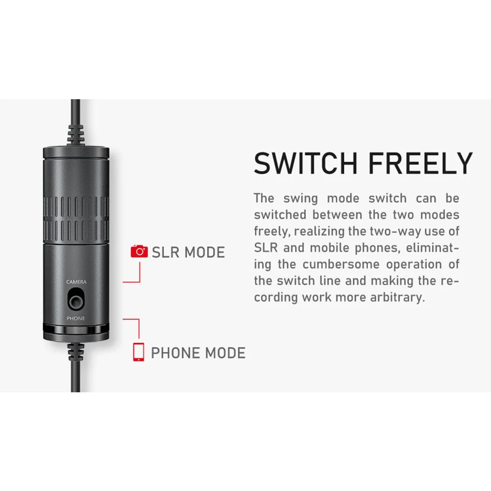Audio Array AM-C12 All Metal Condenser Collar Microphone with 3.5mm Connector with Battery for DSLR & Smartphone - Image 2
