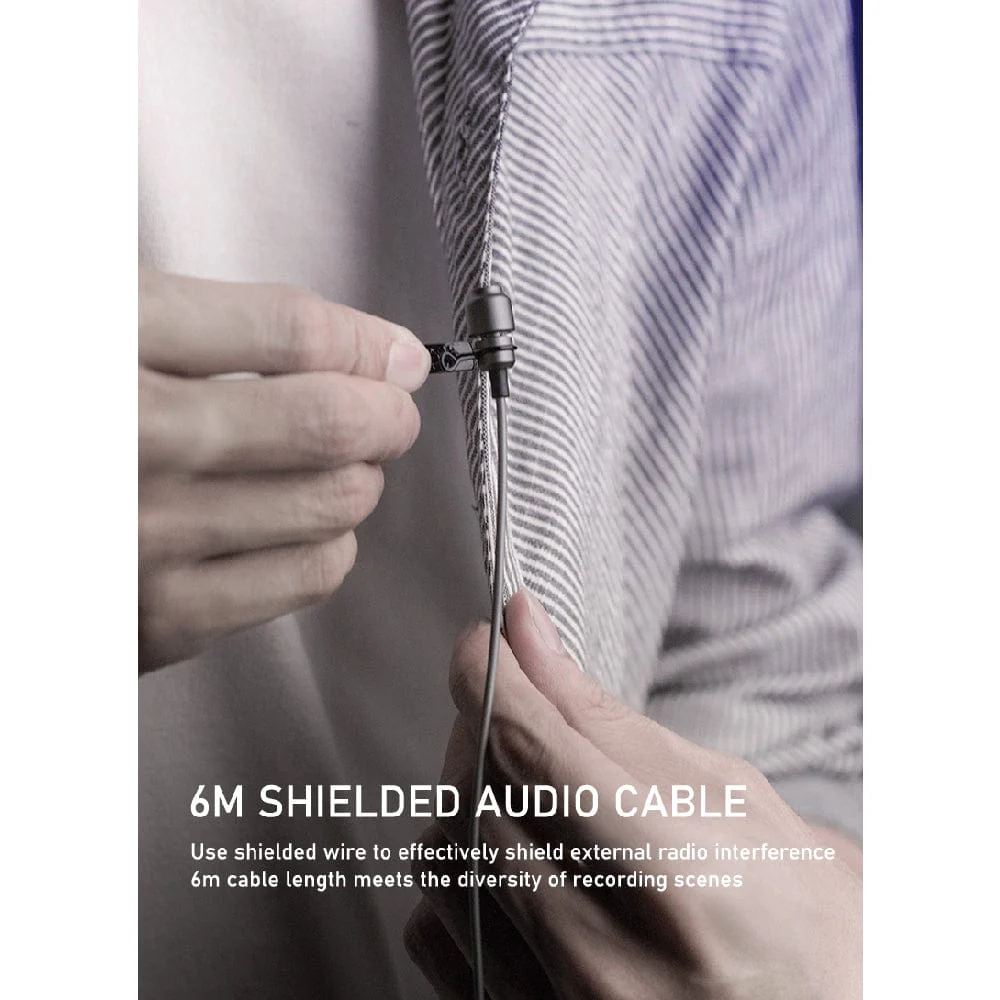 Audio Array AM-C15 All Metal Condenser Collar Microphone with XLR Audio Connector with Battery for DSLR & Smartphone - Image 2