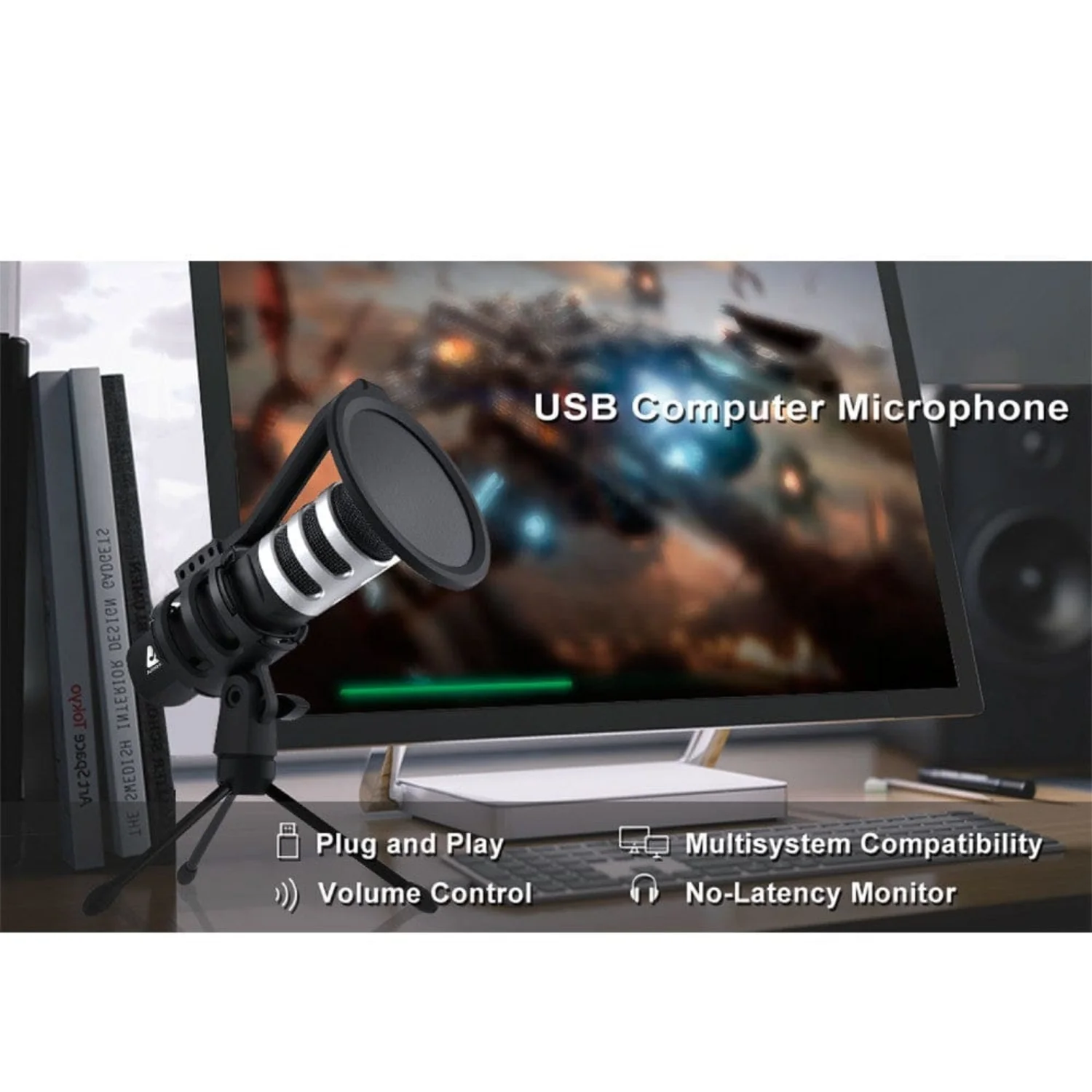 Audio Array AM-C4 USB Plug & Play Condenser Microphone Kit - Image 8