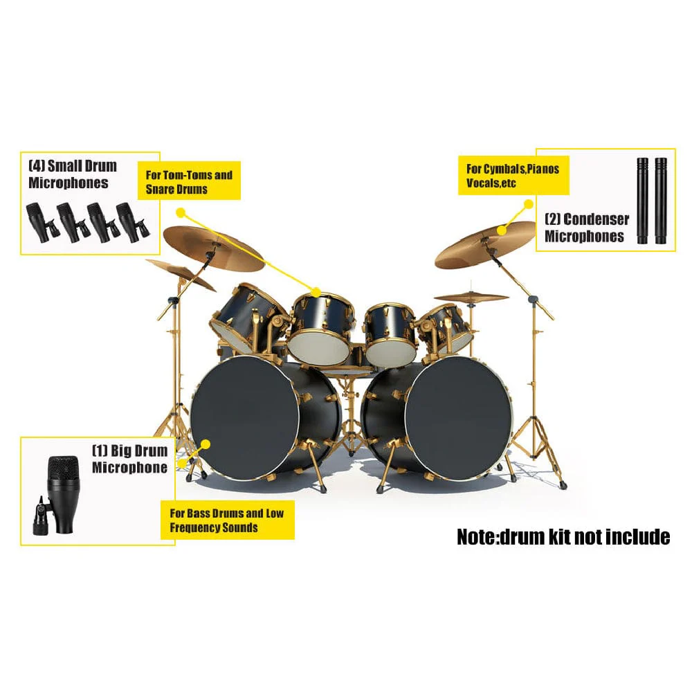 Audio Array AM-K1 5 Wired Drum Kit Microphone - Image 8
