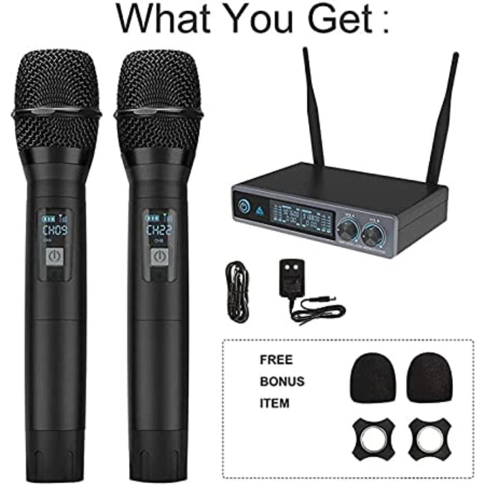 Audio Array AM-W14 UHF Dual Handheld Wireless Microphone - Image 2