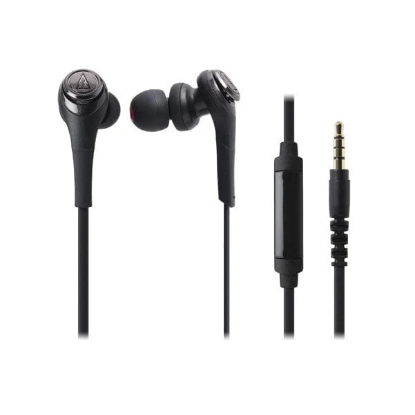 Audio-Technica ATH-CKS550IS Solid Bass In-Ear Headphones with In-line Mic & Control