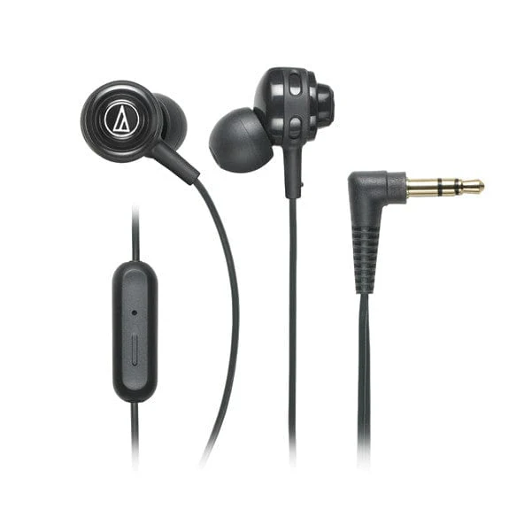 Audio-Technica ATH-COR150IS SonicSport In-ear Headphones with In-line Mic & Control