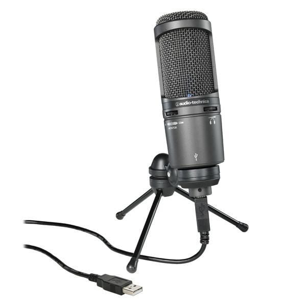 Audio-Technica Home Creation Bundle With AT2020 USB Plus Cardioid Condenser USB Microphone & ATH-M20X Headphone - Image 3
