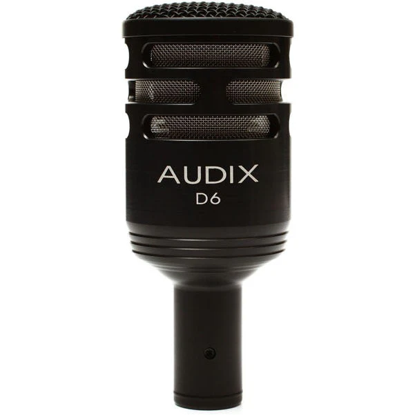 Audix D6 Cardioid Kick Drum Dynamic Microphone - Black
