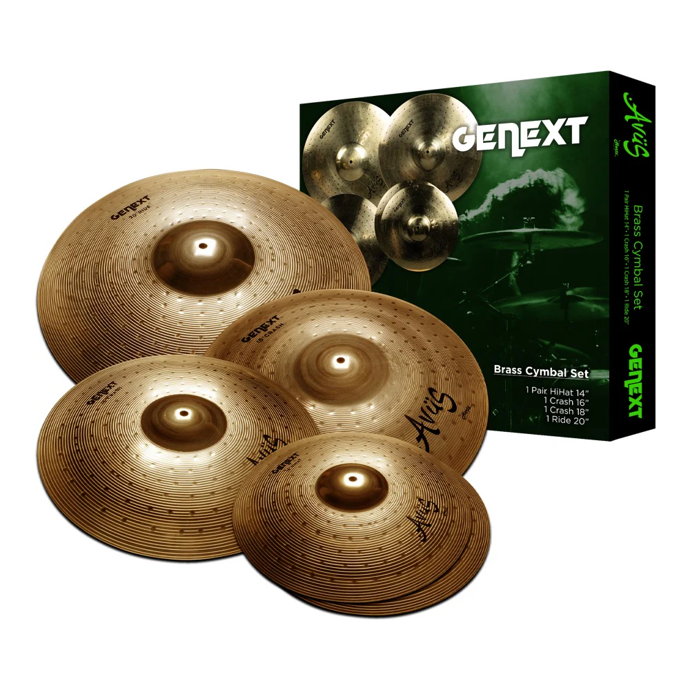 Avus Genext-80 5 Piece Brass Cymbal Pack