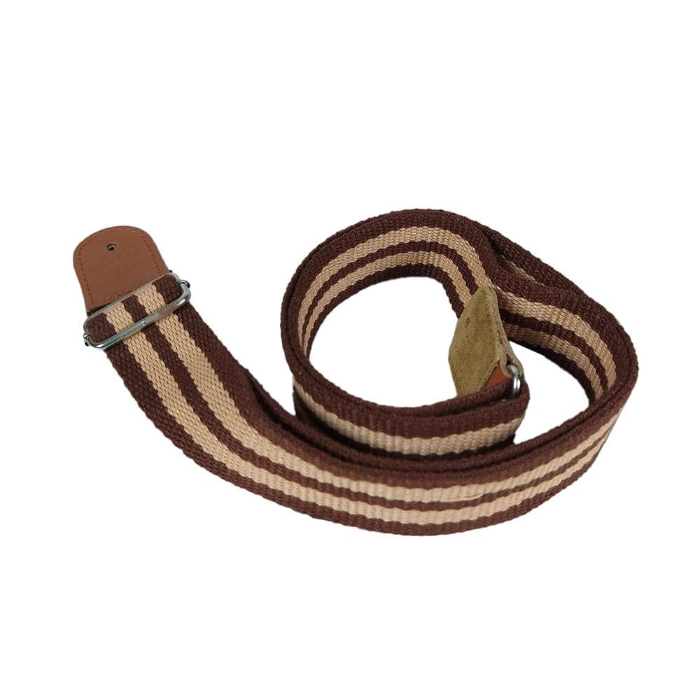 Bajaao Cotton Guitar Strap for Ukulele / Electric / Acoustic Guitar - Brown & Beige - Open Box