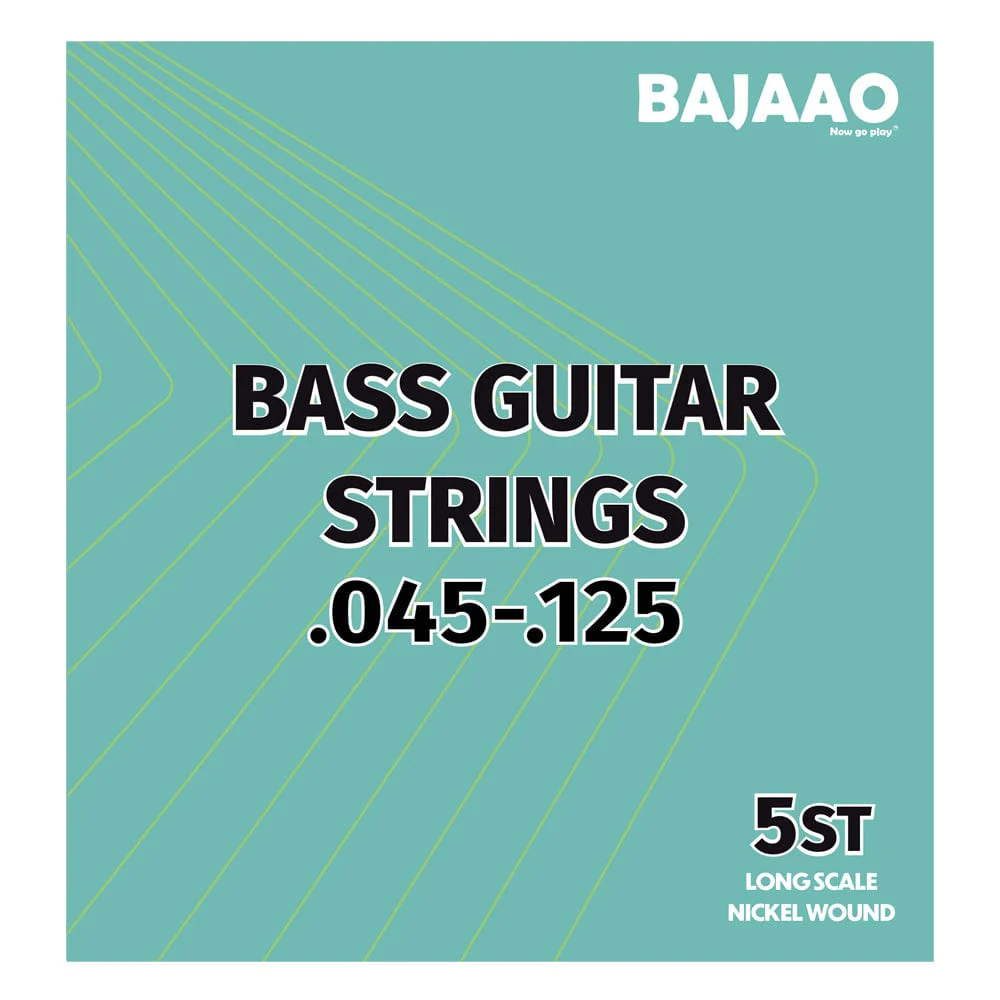 Bajaao Nickel Wound 5 String Electric Bass Guitar String Set - Image 2