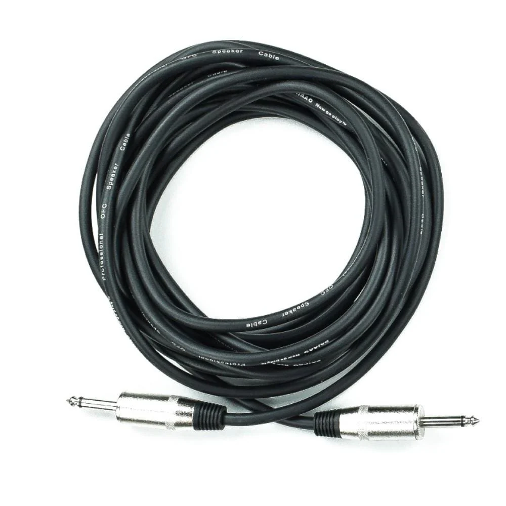 Bajaao TS to TS Mono Unbalanced Instrument / Speaker Cable - Black - Image 4