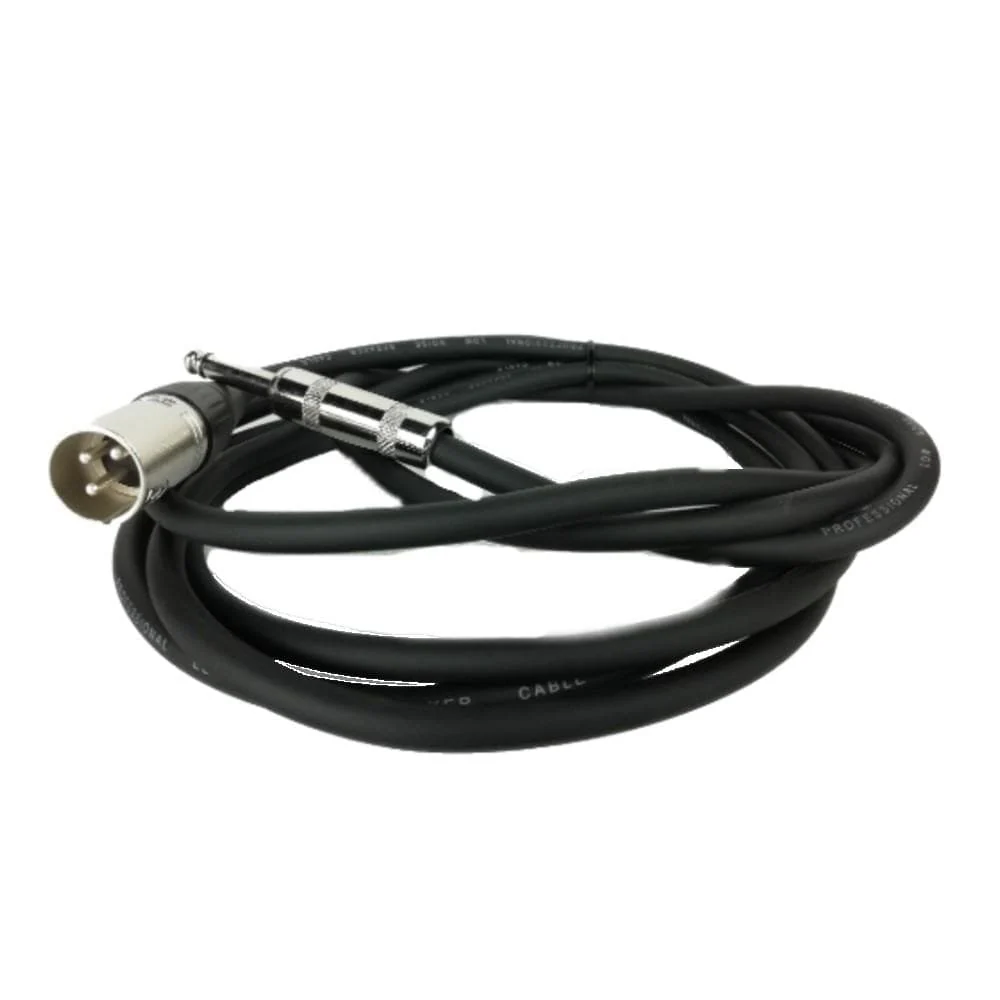 Bajaao TS to XLR Unbalanced Microphone / Speaker Cable - Black