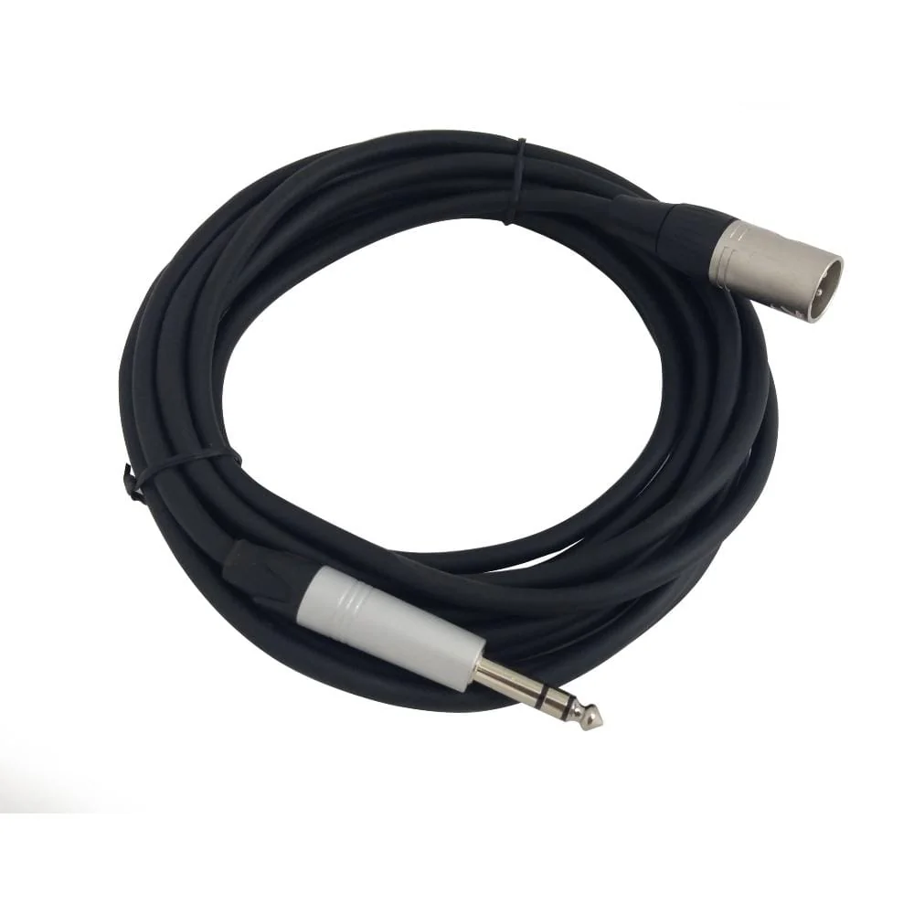 Bajaao XLR to TRS Balanced Microphone / Speaker Cable - Black