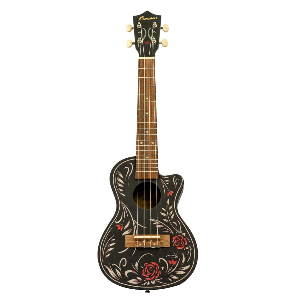 Bamboo New Generation Black Edition Series Concert Ukulele with Gig Bag - Image 5