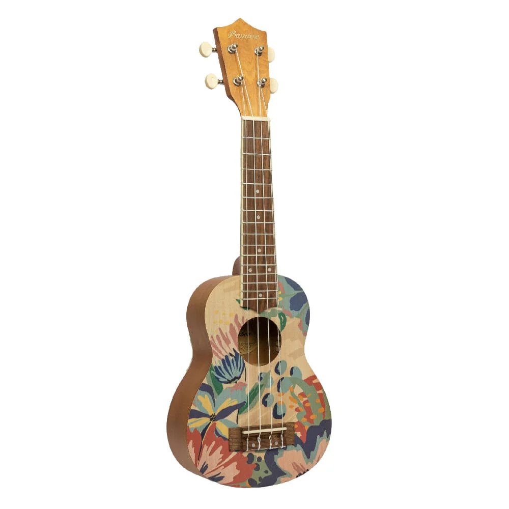 Bamboo New Generation Flower Line Series Soprano Ukulele with Gig Bag - Image 3