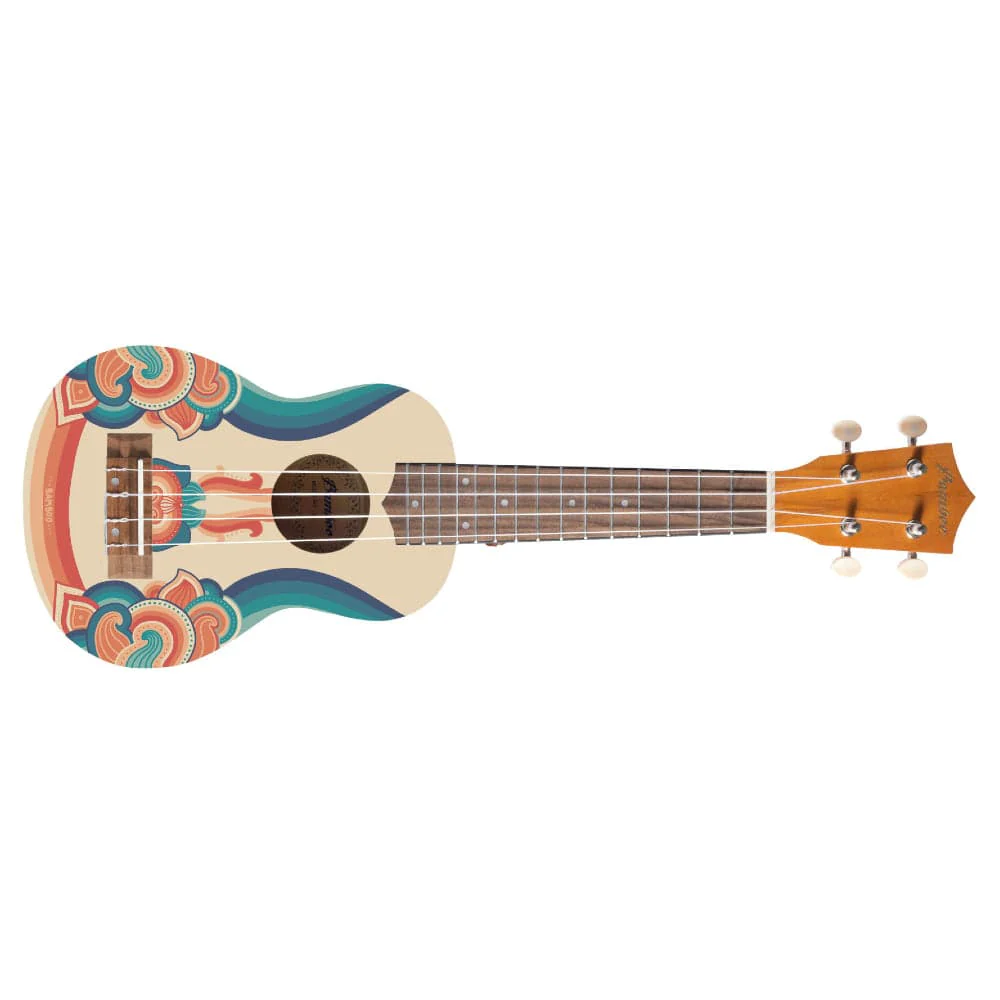 Bamboo New Generation Mandala Line Series Soprano Ukulele with Gig Bag - Image 4