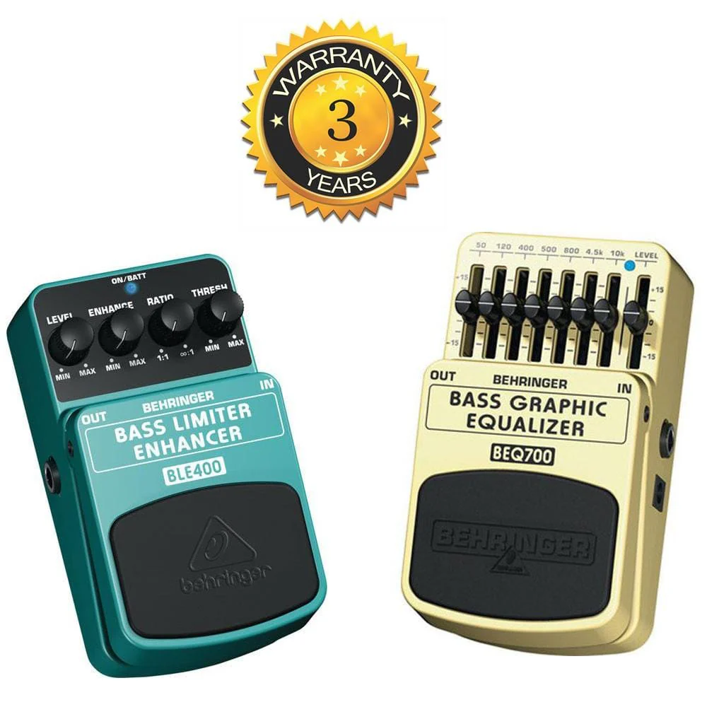 Behringer Home Creation Pedal Bundle with Graphic Equalizer & Limiter Enhancer