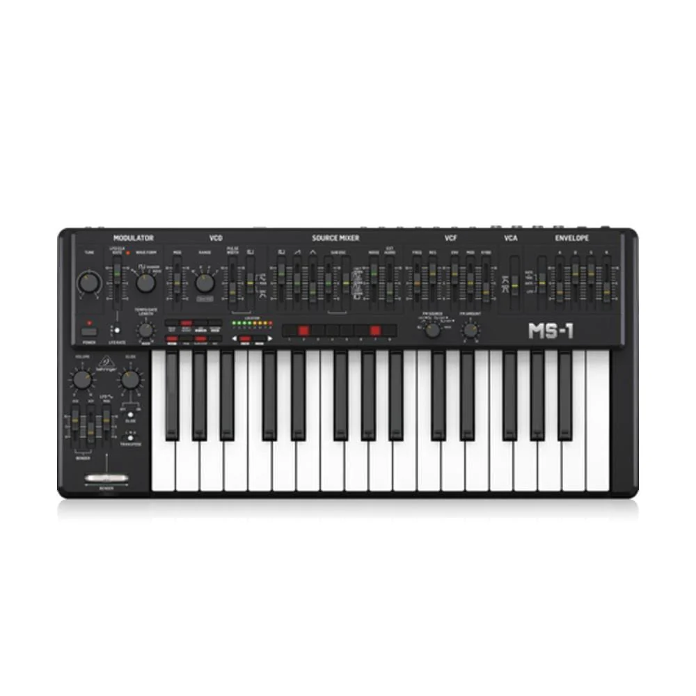 Behringer MS-1 Analog Synthesizer with Live Performance Kit
