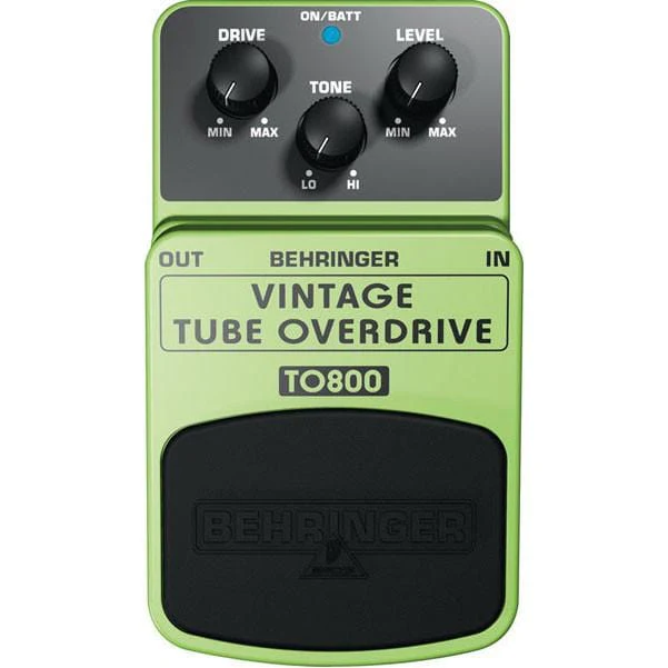Behringer TO800 Vintage Tube Overdrive Guitar Effects Pedal